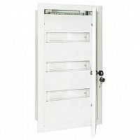 Распределительный шкаф ЩРв 36 мод., IP31, встраиваемый, сталь, серая дверь, с клеммами |  код. SQ0905-0006 |  TDM